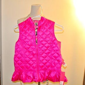 Girls Lilly Pulitzer Melanie Reversible Vest Bougainvillea Pink L